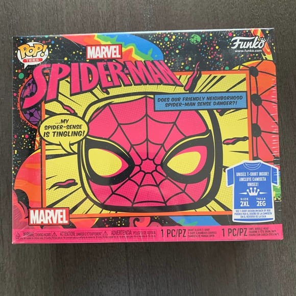 Funko Pop & Tee Spider-Man Blacklight